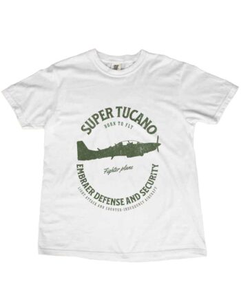 Polera Super Tucano A-29 con estampado del avión de ataque ligero de la aviación militar
