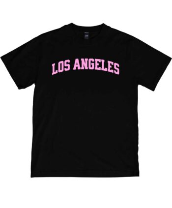 Polera university club Los Angeles en negro