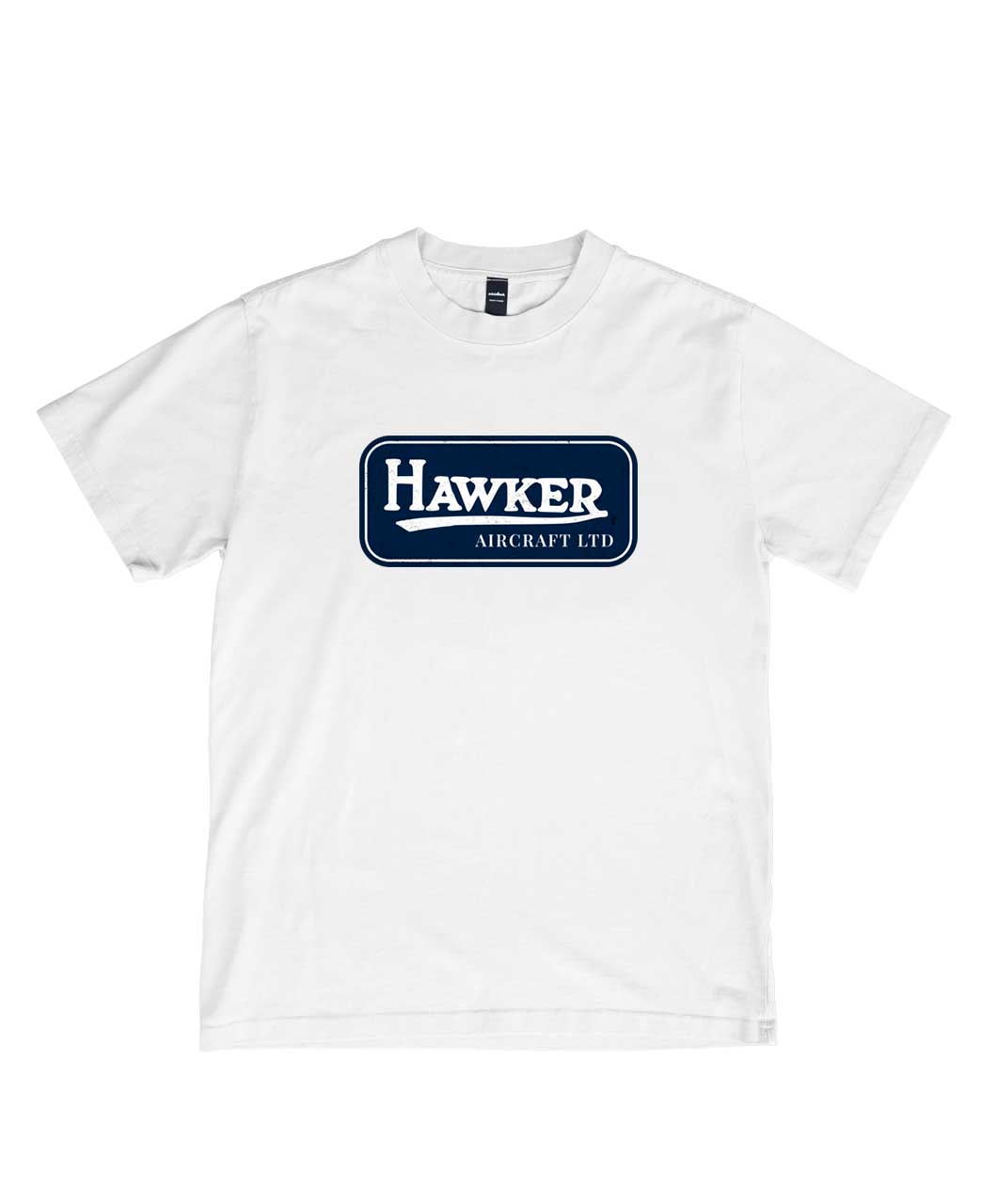 11 Polera Hawker Aircraft LTD vista frontal con logo clásico