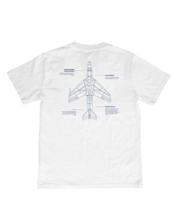 Polera Hawker Siddeley con plano técnico del Hawker Hunter